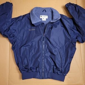 Columbia Men's All Weather Blue Jacket Sz. Lg Spring/ Fall Attire